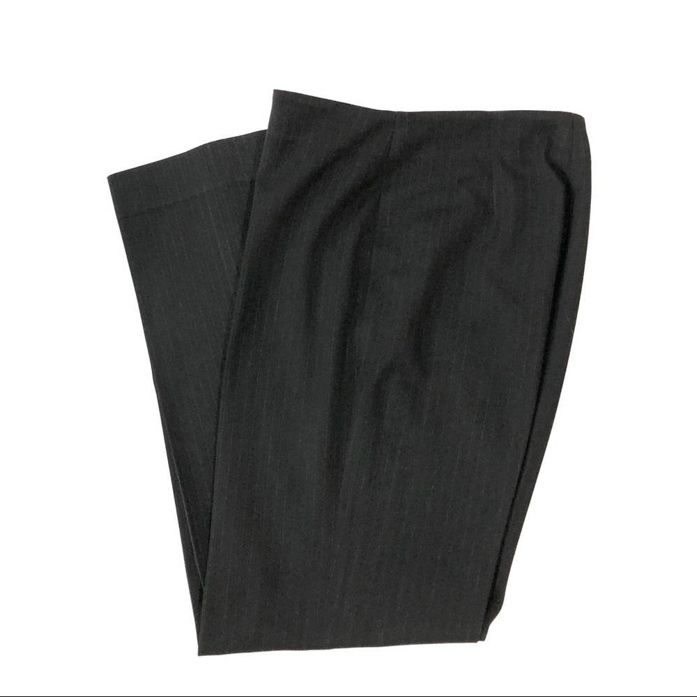 Fabrizio Gianni Black Pinstriped Stretch Pants